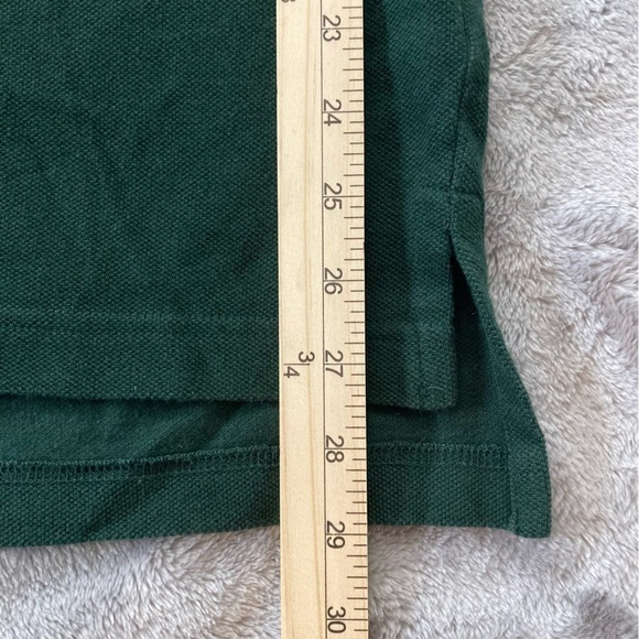 Tommy Hilfiger Green Short Sleeve Polo Shirt Large Classic Logo Holiday Ready - Picture 7 of 8